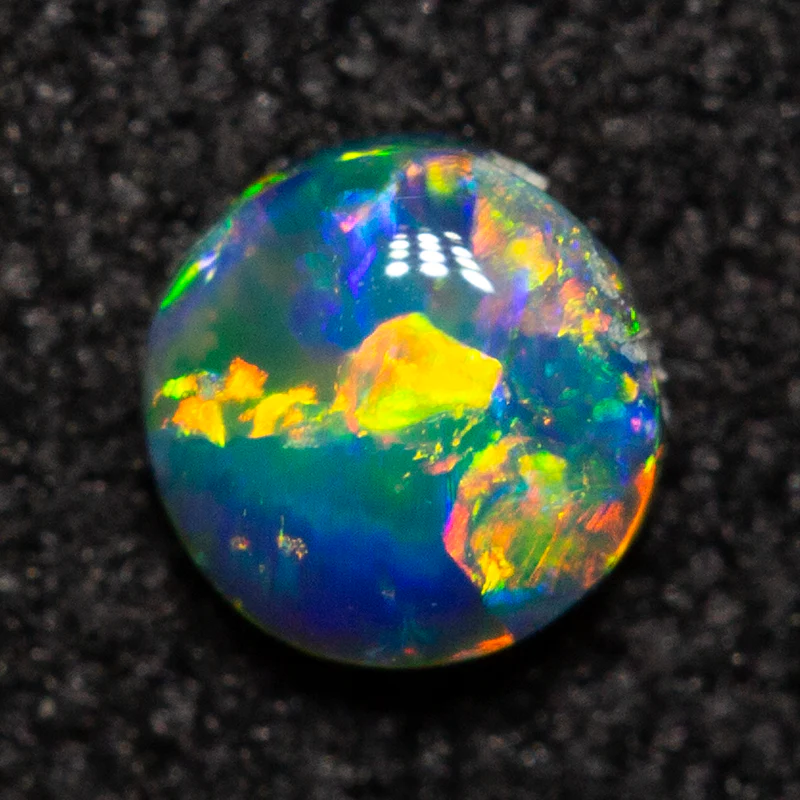 0.14 ct black opal 3.6x3.4x1.8mm