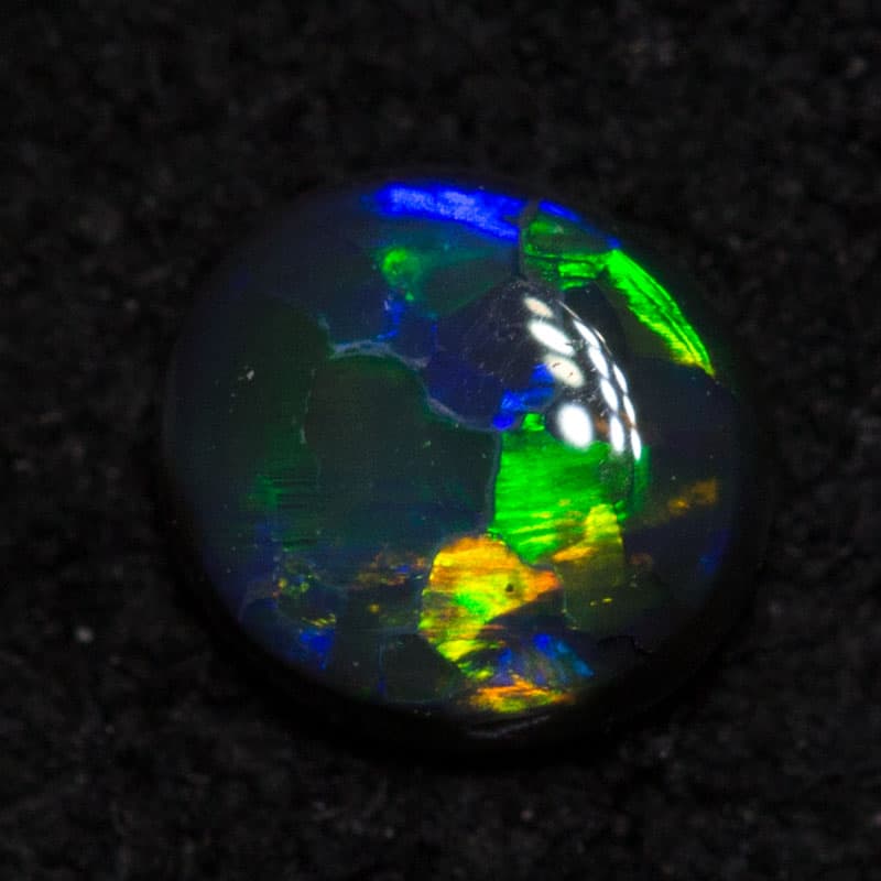 0.14 ct black opal 4x3x1.5mm