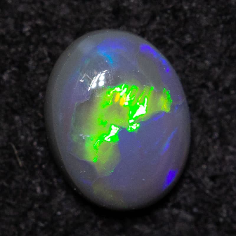 0.15 ct black opal 4.6x3.6x1.5mm