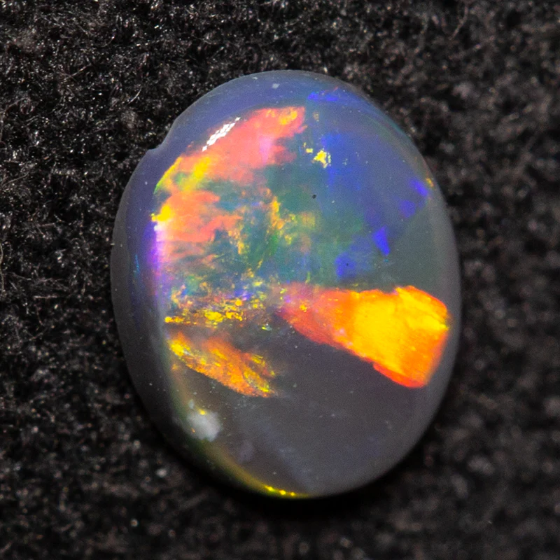 0.16 ct black opal 5x4x1.1mm
