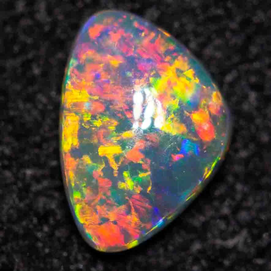 0.18 ct black opal 5.1x3.6x1.8mm