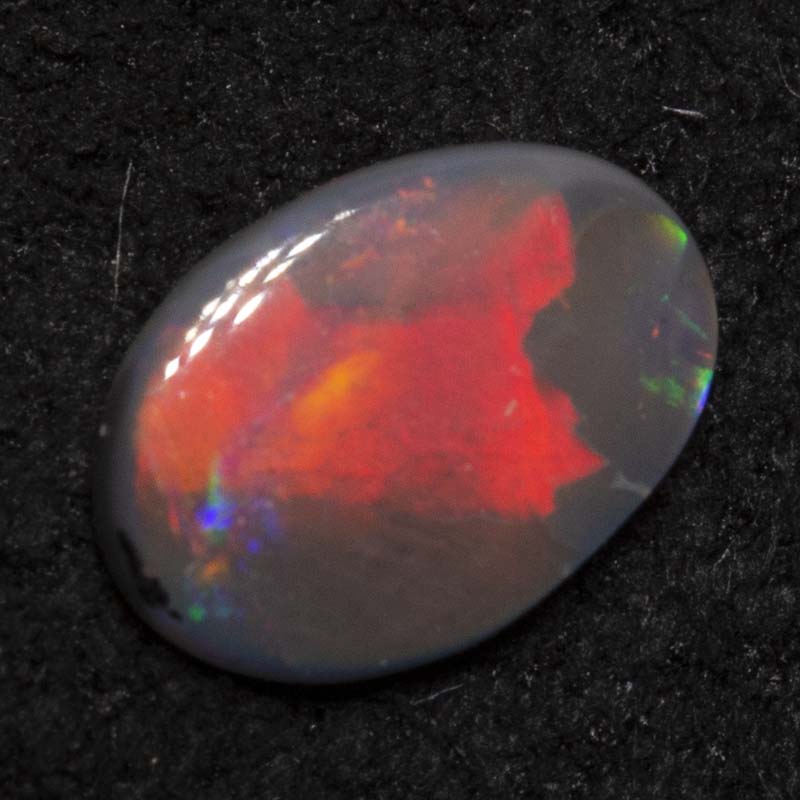0.19 ct black opal 6x4.2x1.2mm