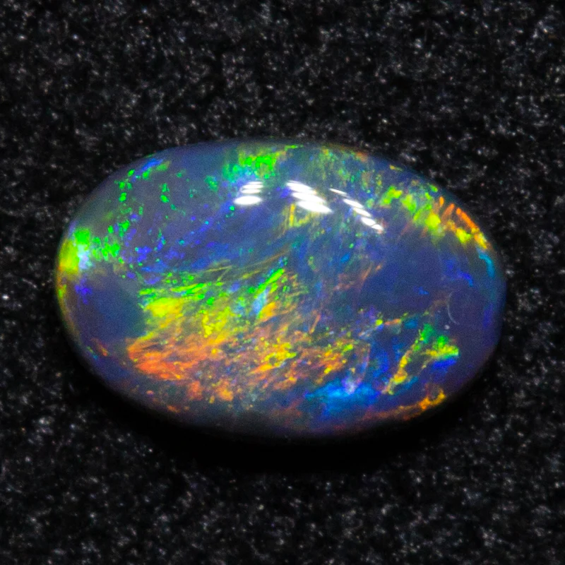 0.20 ct black opal 4.8x3.3x1.7mm