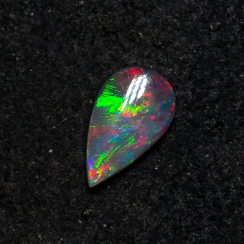 0.20 ct black opal 5.7x3.4x1.6mm