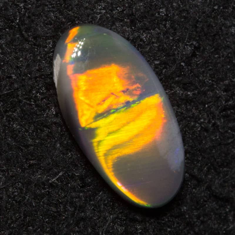 0.21 ct black opal 6.3x3.2x1.4mm