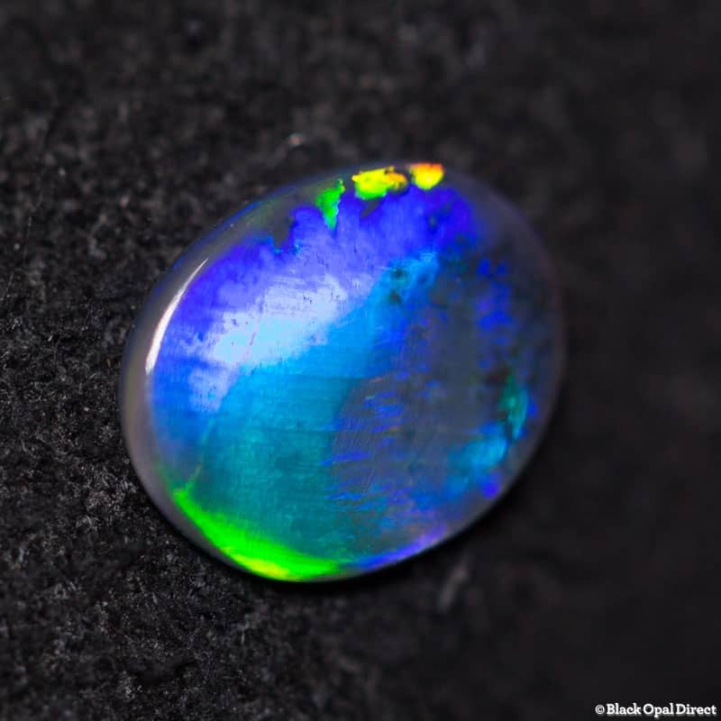 0.22 ct black opal 6x5x1mm