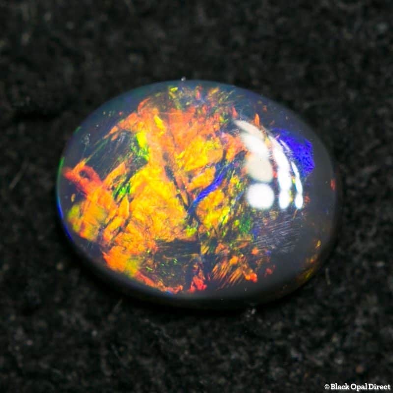0.23 ct black opal 5x4x1mm