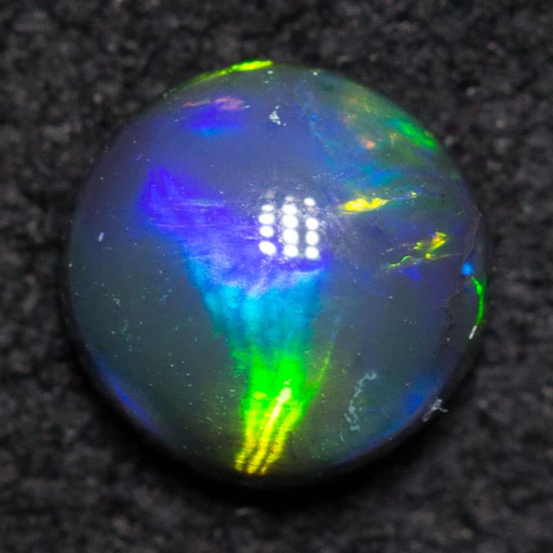 0.24 ct black opal 4.3x4.3x2.1mm