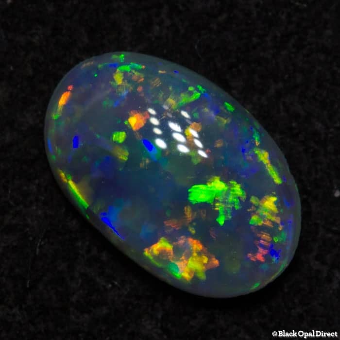 0.31 ct semi black opal 6.5x4x2mm