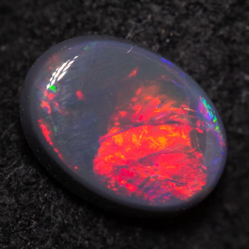 0.33 ct black opal 8x4.4x2mm