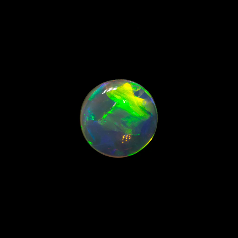 0.34 ct double-sided crystal opal 5.4x5.4x1.8mm