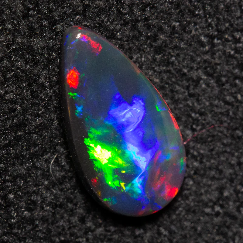 0.35 ct black opal 7.9x4.2x1.8mm