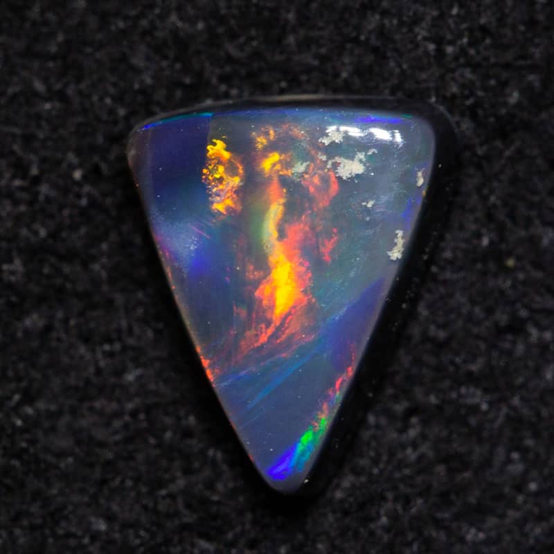 0.35ct black opal 5.7x4.5x2mm