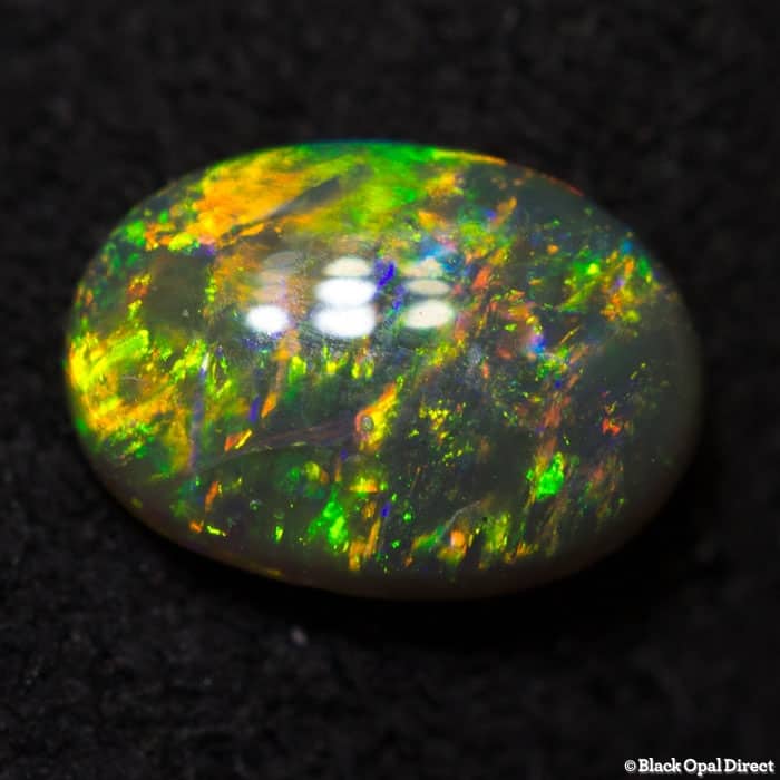 0.36 ct black crystal opal 6x4x2mm