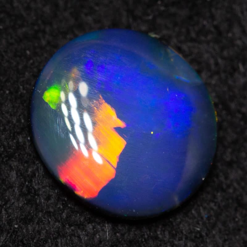 0.36 ct black opal 6x5x1mm