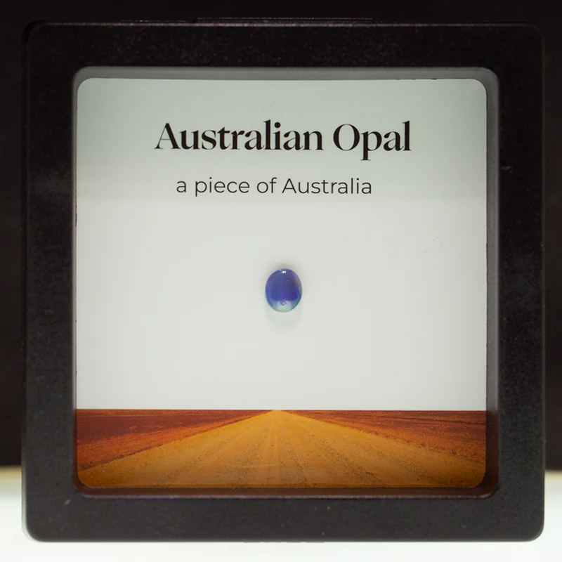 0.38 ct black opal treasure box