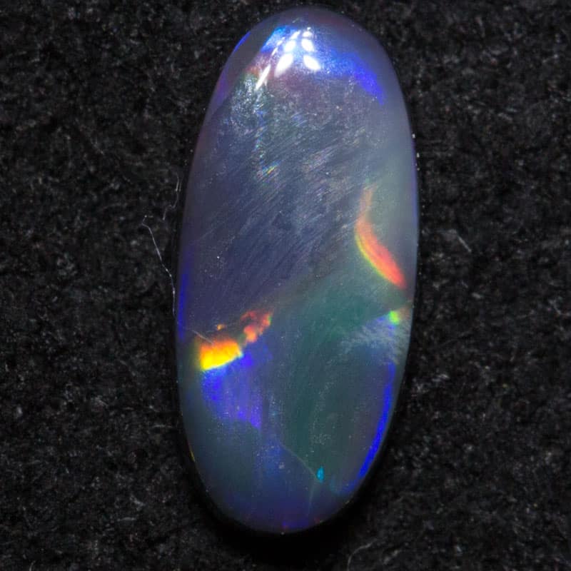 0.39 ct black opal 7.5x3.6x1.8mm