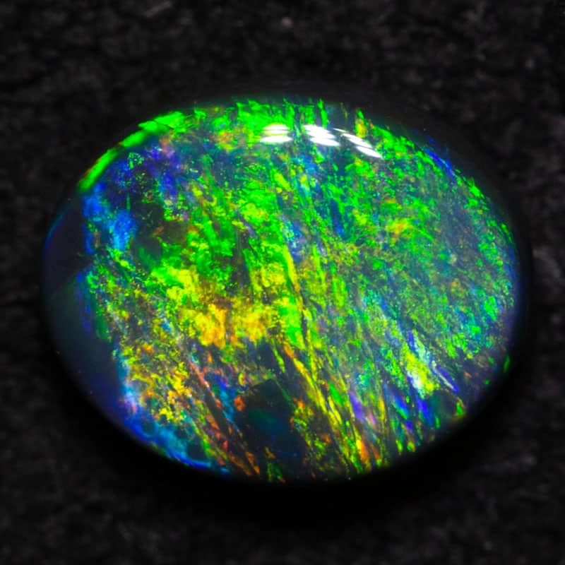 0.40 ct black opal 5.8x4.9x2.5mm