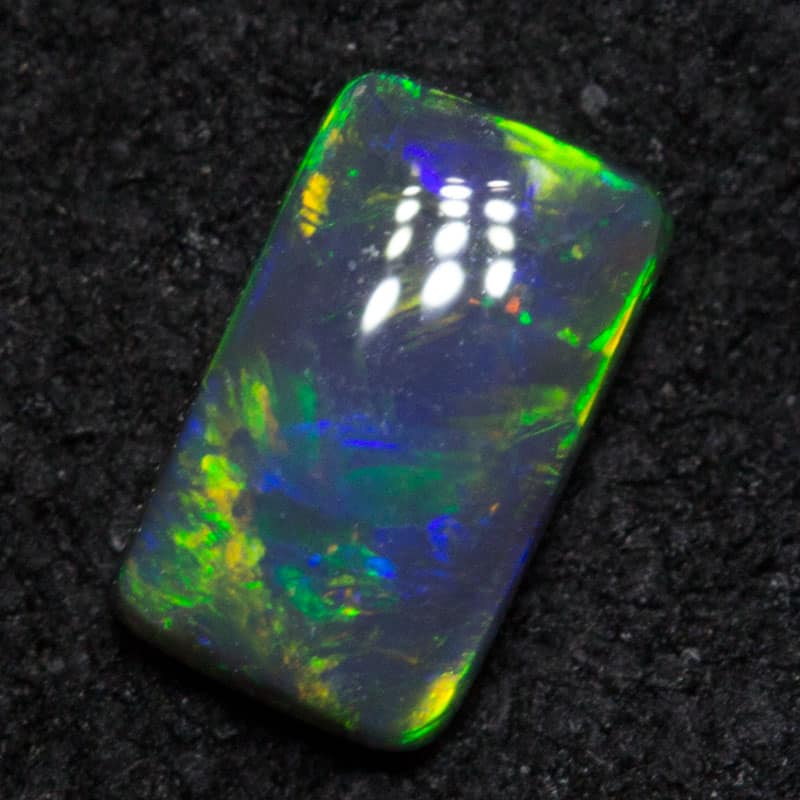 0.40 ct black opal 6.1x3.6x2.2mm