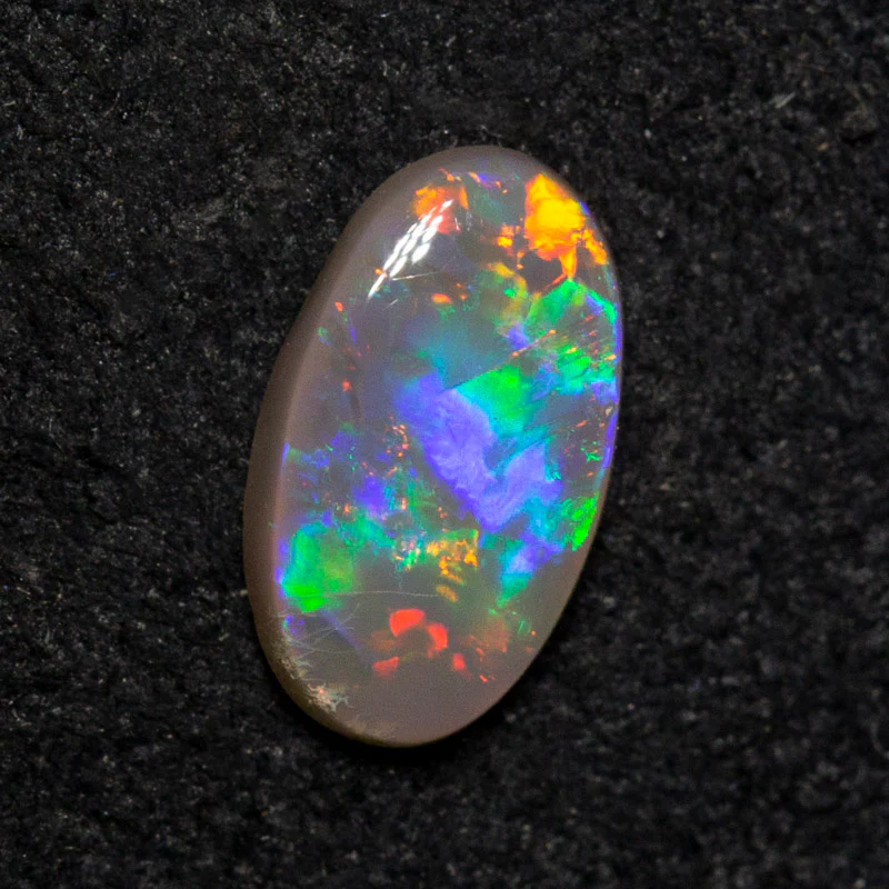 0.40 ct dark opal 7.5x4.4x1.8mm