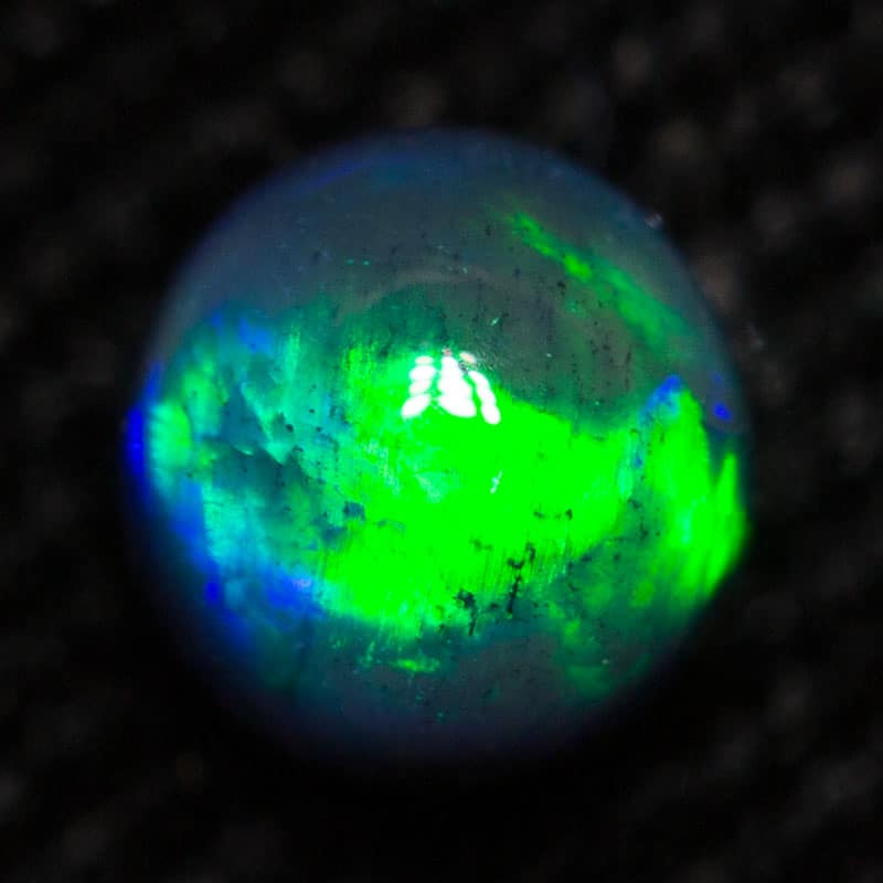 0.41 ct black opal 4.5x4.5x3.2mm