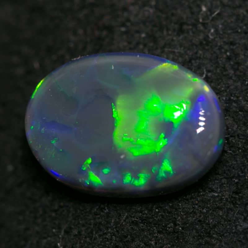 0.42 ct black opal 7x4.5x2mm