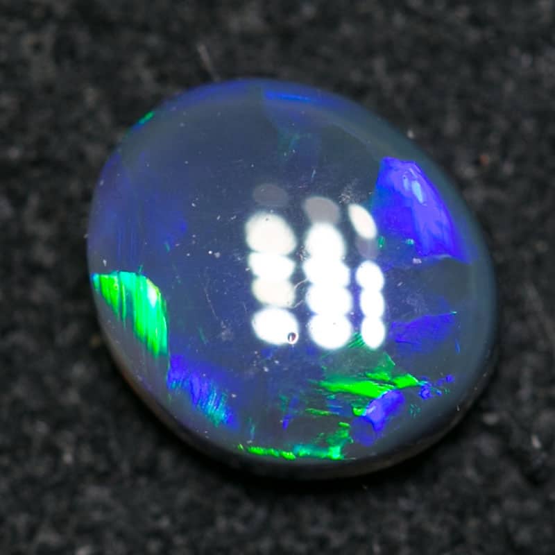 0.43 ct black opal 6.5x5x2mm