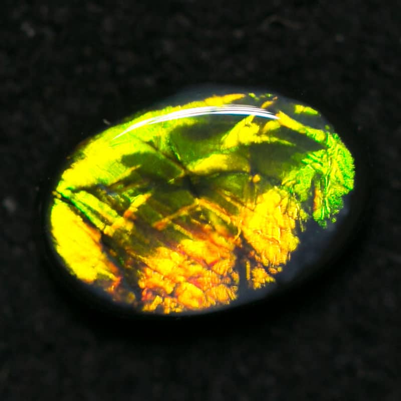 0.43 ct black opal 6x4x2mm