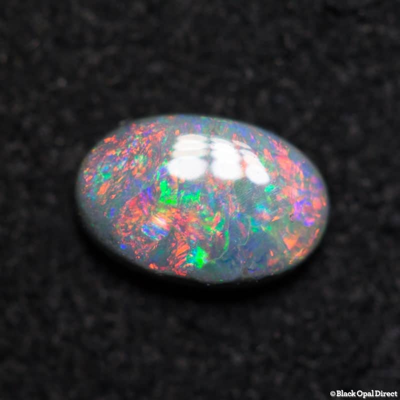 0.43 ct semi black opal 6x4x2mm