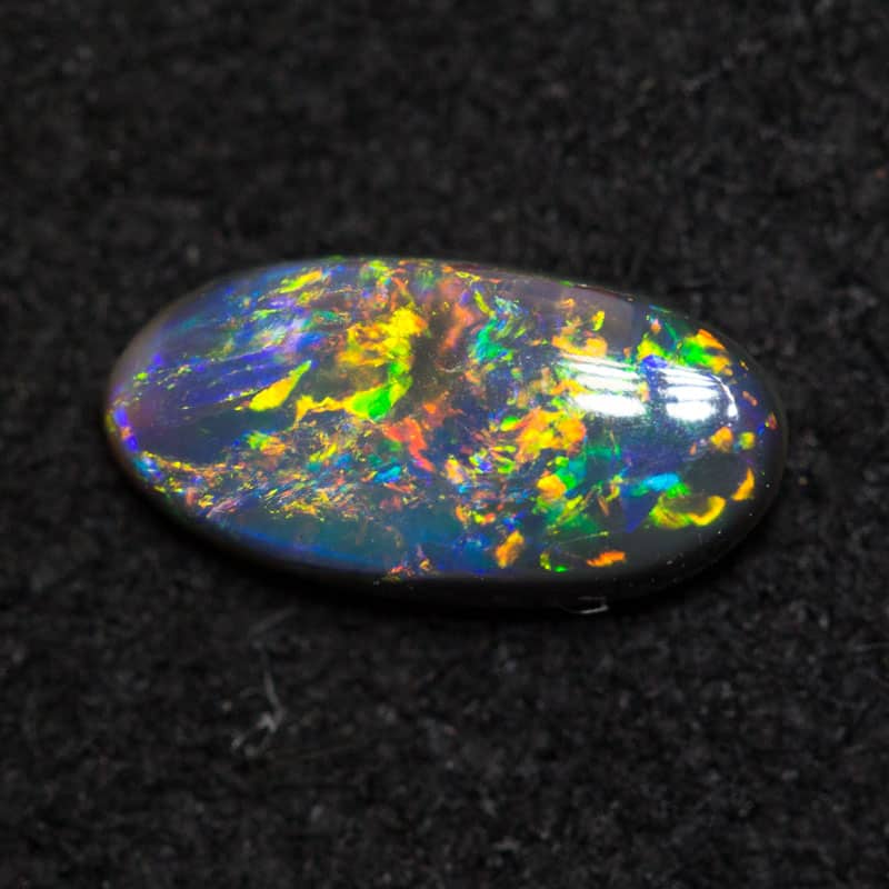 0.44 ct black opal 7.8x3.9x2.1mm