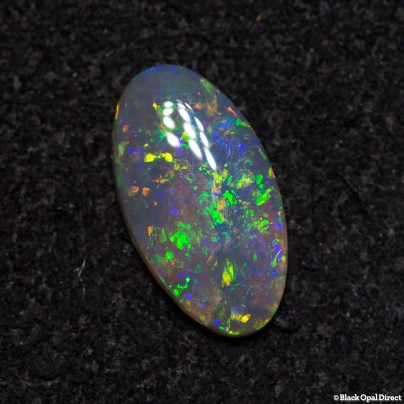 0.45 ct dark opal 8x5.5x1.5mm