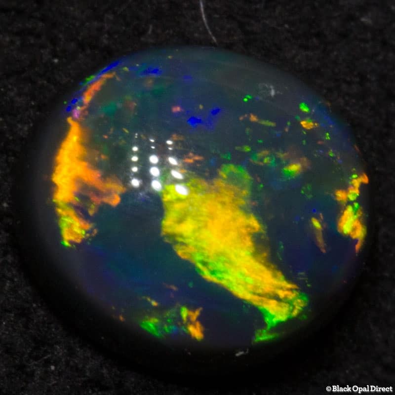 0.46 ct black opal 5x4.5x2mm