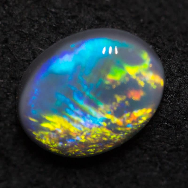 0.46 ct black opal 6.4x5x2.4mm