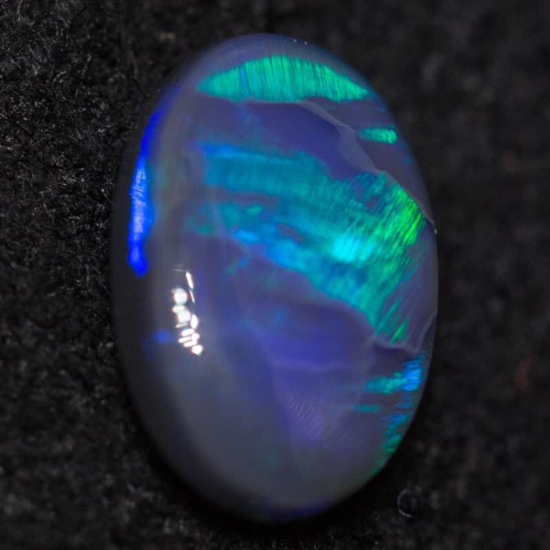 0.46 ct black opal 6.7x4.5x2.2mm