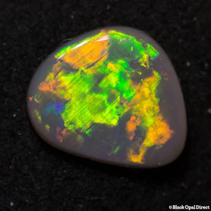 0.46 ct semi black opal 6x5x1.5mm