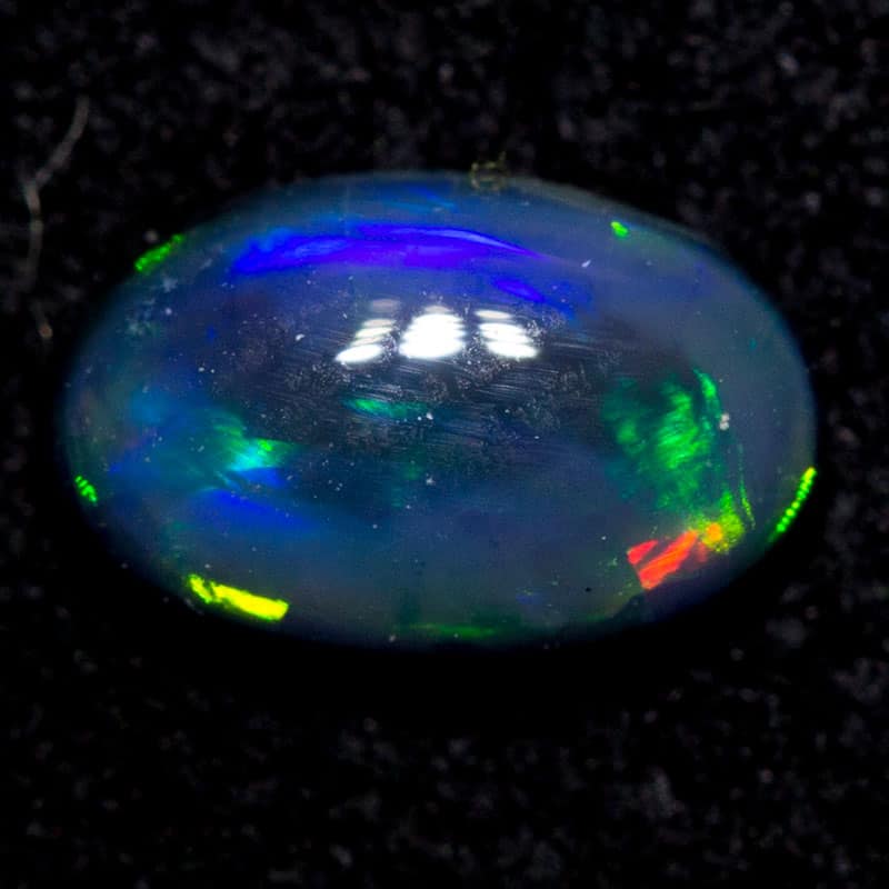 0.47 ct black opal 6.5x4.4x2.2mm