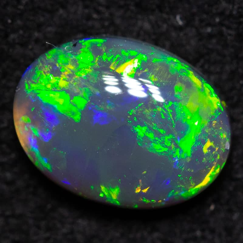 0.48 ct black opal 6x4.5x2mm