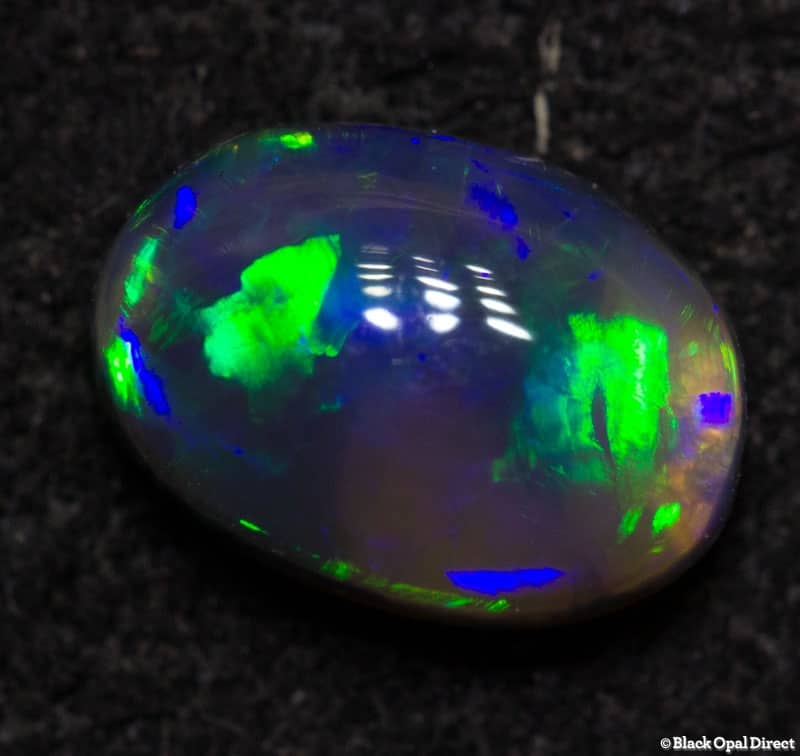 0.48 ct black opal 6x4x3mm