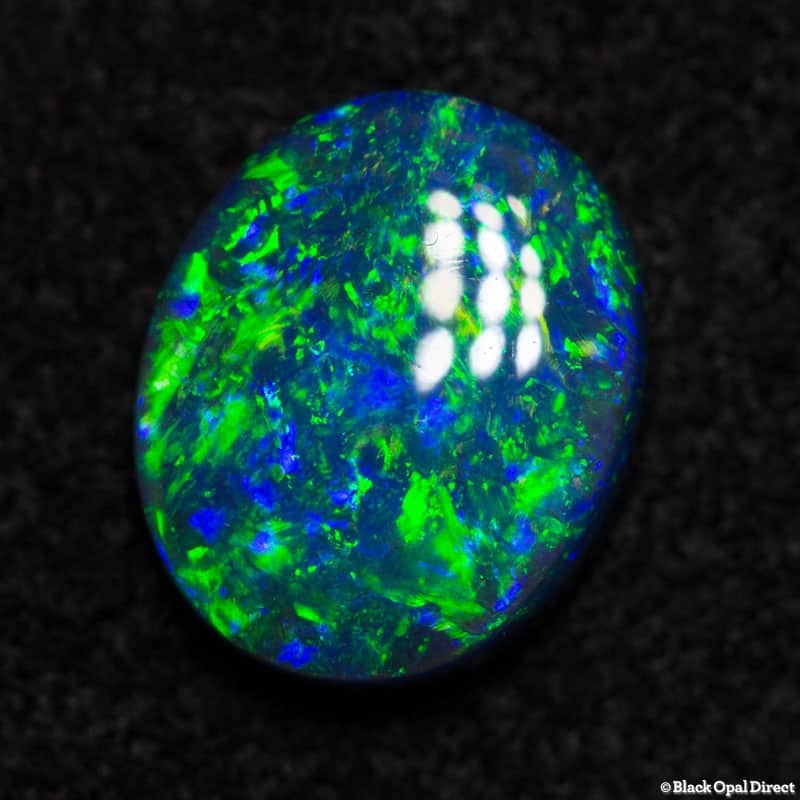 0.48 ct gem black opal 6x5x2mm