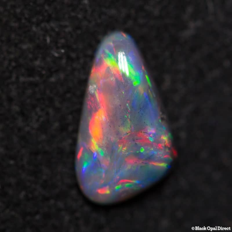 0.50 ct baroque black opal 8x5x2mm