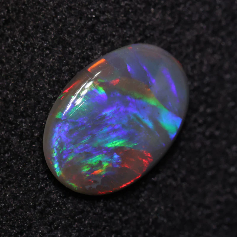 0.50 ct black opal 7.9x5.6x1.7mm