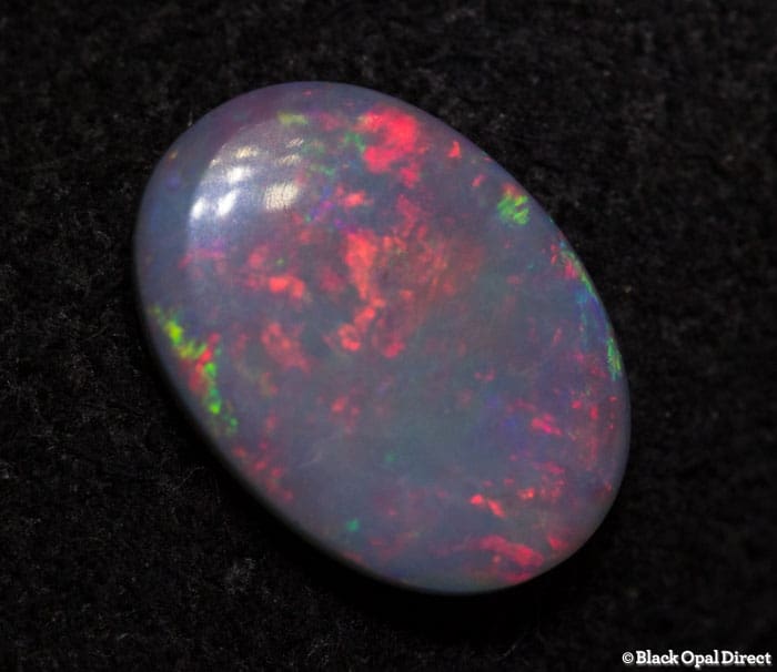 0.50 ct double sided semi black opal 7.5x5x1.5mm