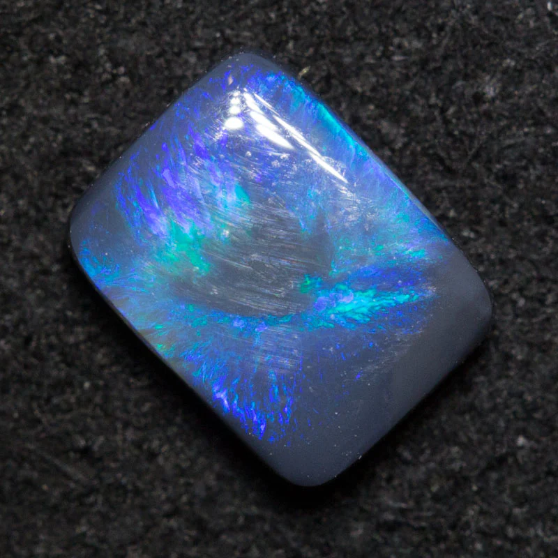 0.51 ct black opal 6.3x4.8x2.1mm