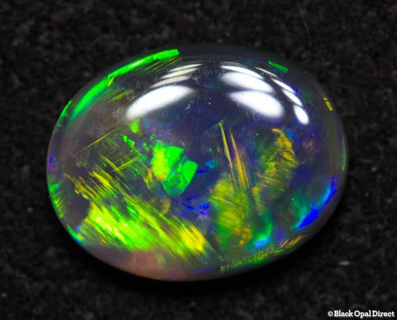 0.52 ct semi black opal 7x5x2mm
