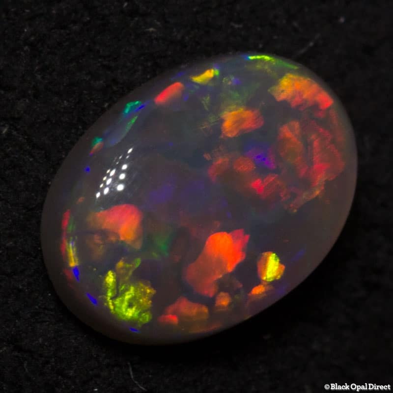 0.52 ct semi black opal 7x5x2mm
