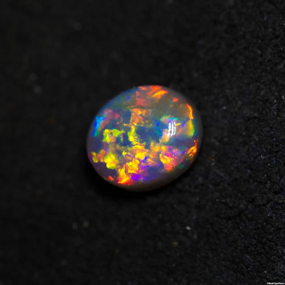 0.53 ct semi black opal 5x4.5x3mm