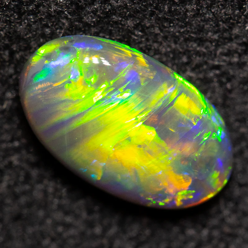 0.54 ct black opal 7.6x4.7x2.5mm