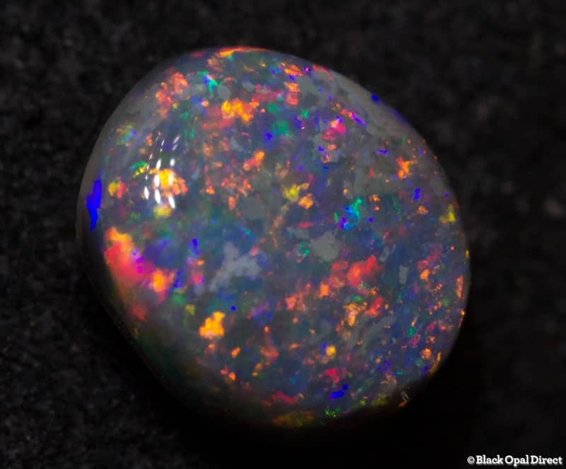 0.54 ct semi black opal 6x5x3mm