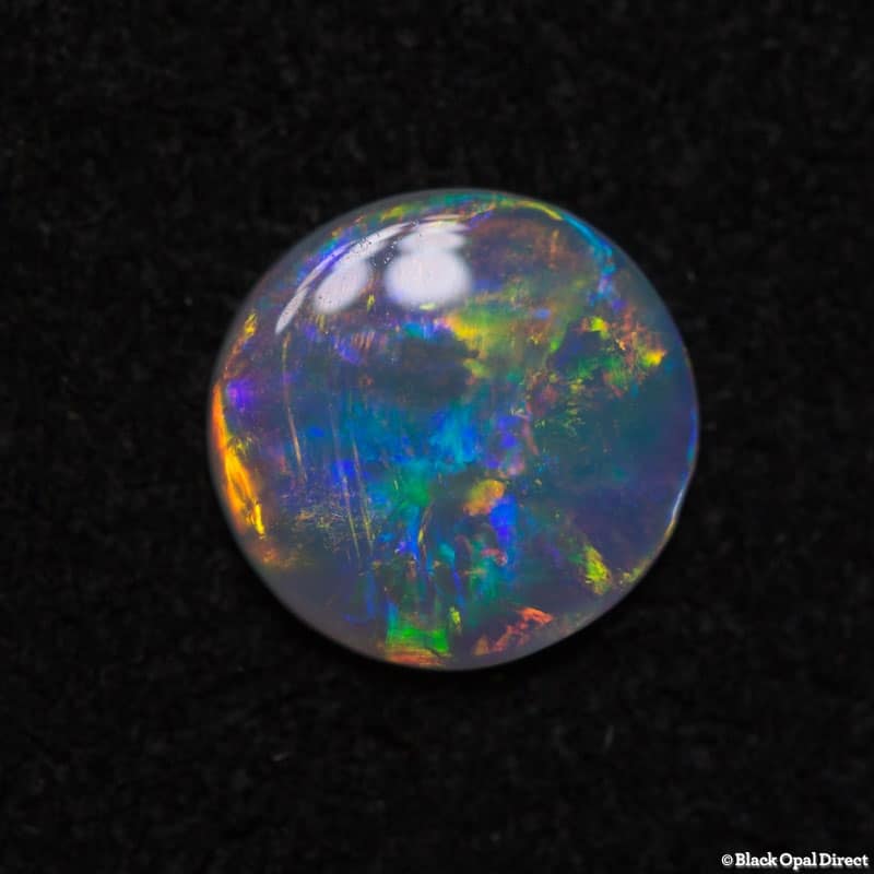 0.55 ct crystal opal 7mm round x 1mm thick