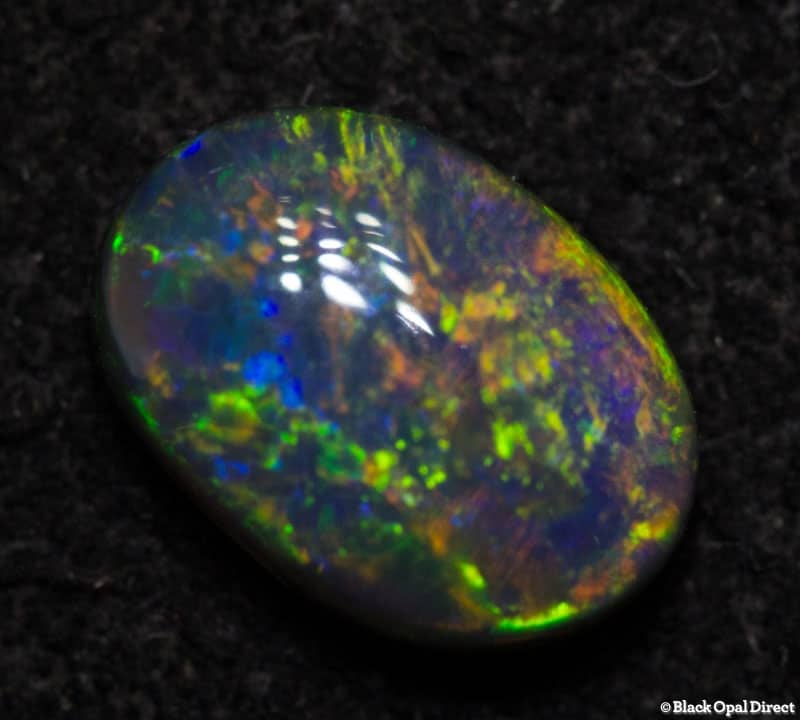 0.58 ct black opal 6x4.5x2.5mm